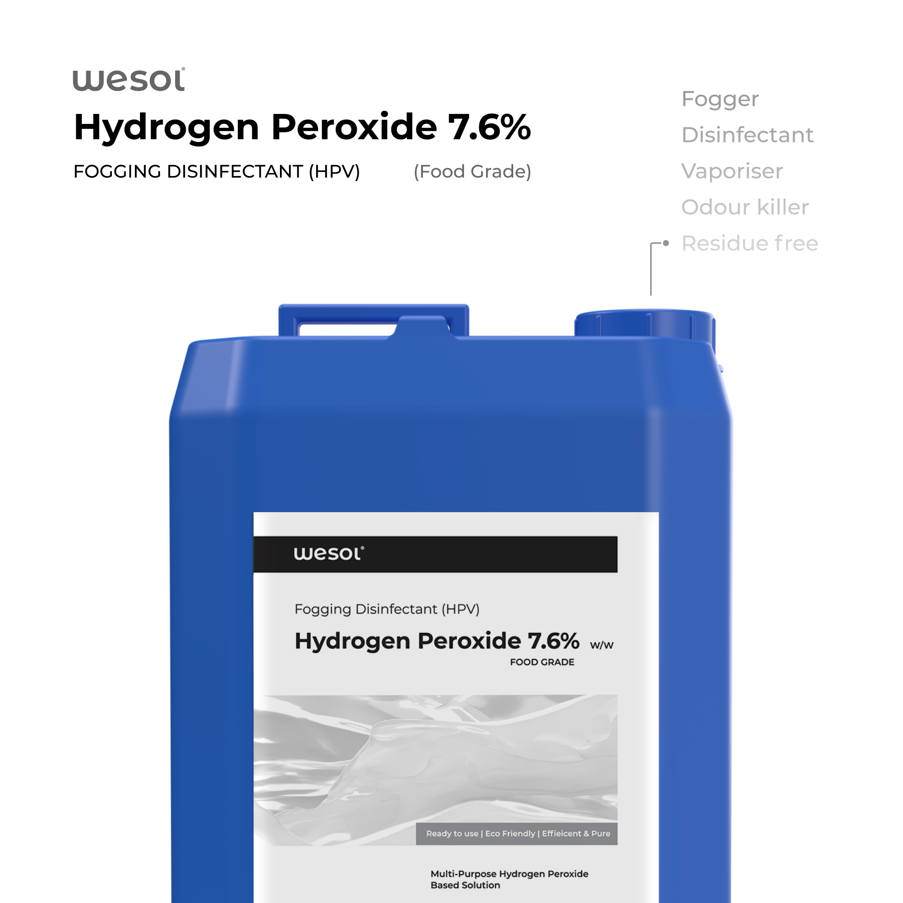 Hydrogen Peroxide 7% for Fogging