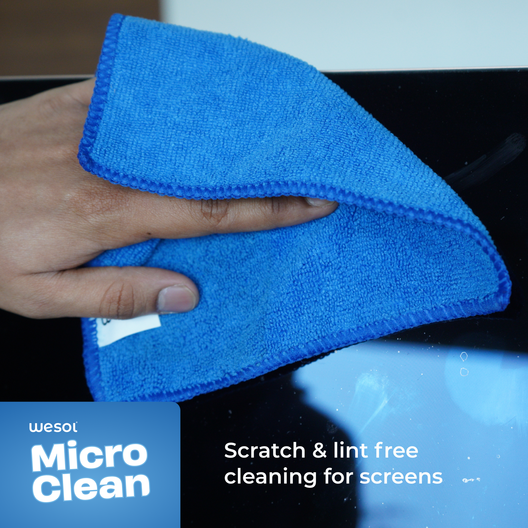 WESOL 330 GSM Mutlipurpose Microfiber Cleaning Cloth for Home and Kitchen (20Cm x 20Cm) (Pack of 5)