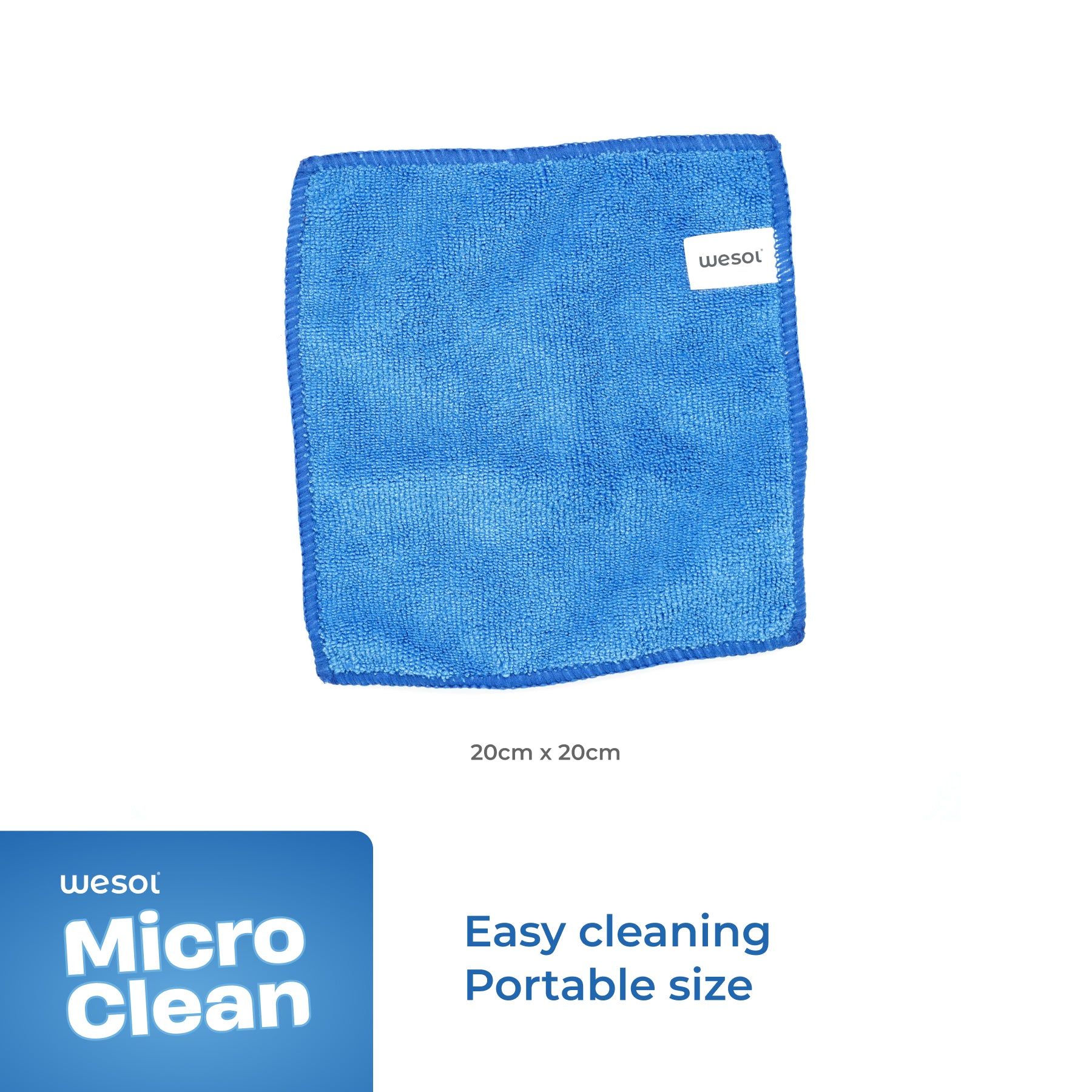 WESOL 330 GSM Mutlipurpose Microfiber Cleaning Cloth for Home and Kitchen (20Cm x 20Cm) (Pack of 5)